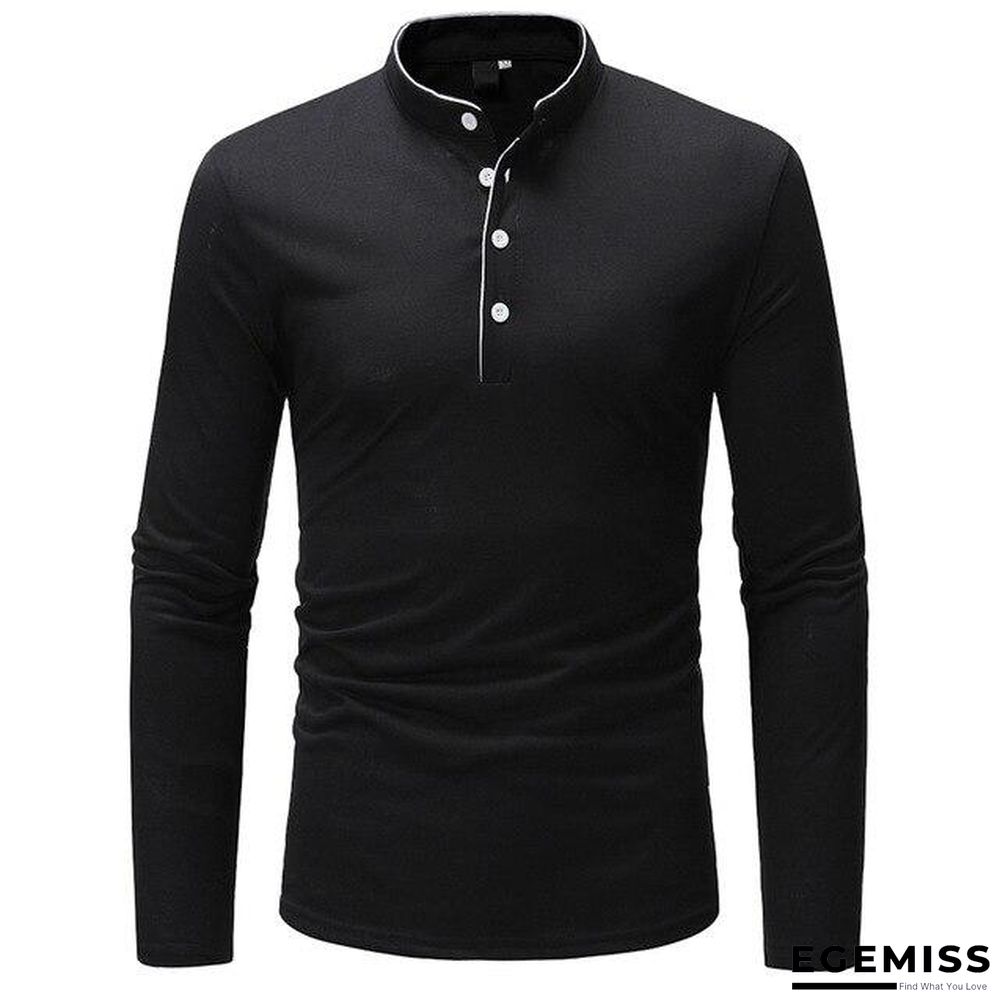 Casual Autumn Winter Polo Shirt Men Solid Long Sleeve Polo Shirt Men Slim Fit Polo Homme | EGEMISS