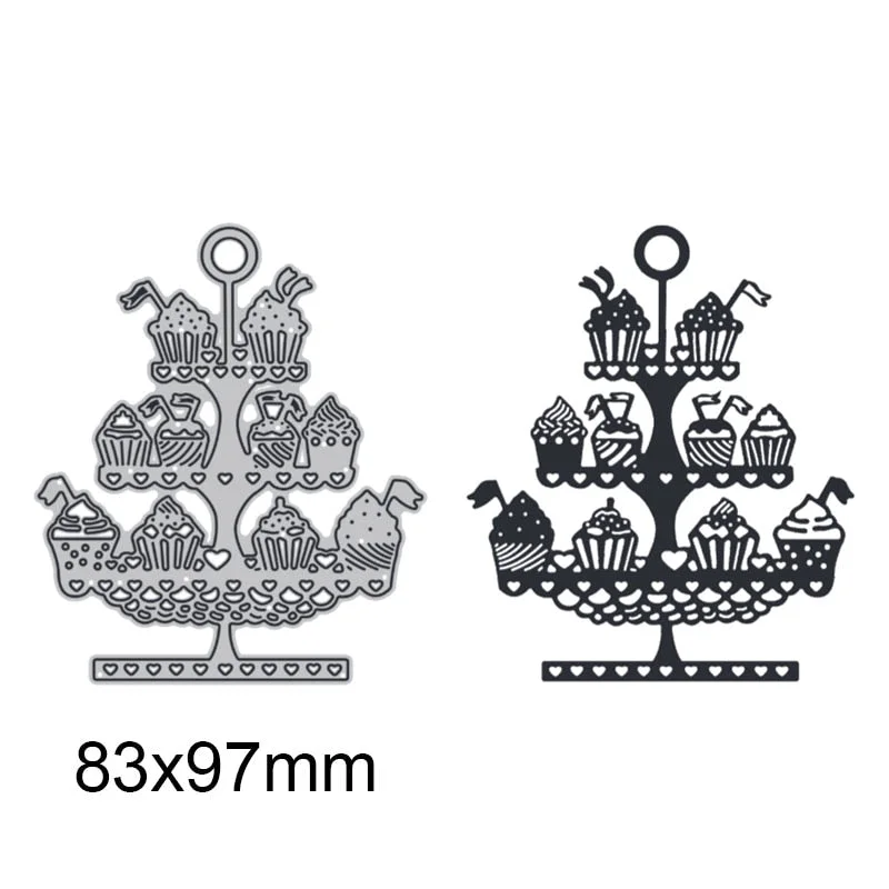 Dessert and Shelf Metal Cutting Dies For DIY Scrapbook Cutting Die Paper Card Embossed Decorative Craft Die Cut New Arrival