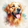 (Stamped/Counted) Golden Retriever-11CT Cross Stitch 40*40cm