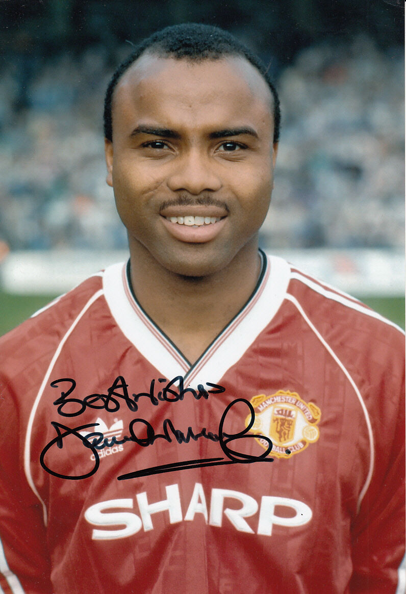 Manchester United Hand Signed Danny Wallace Photo Poster painting 12x8 1.