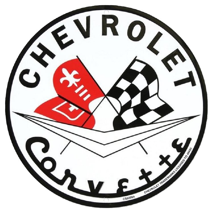 Chevrolet - Round Vintage Tin Signs/Wooden Signs - 11.8x11.8in