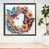 Butterfly Wreath-Crystal Rhinestone Diamond Painting
