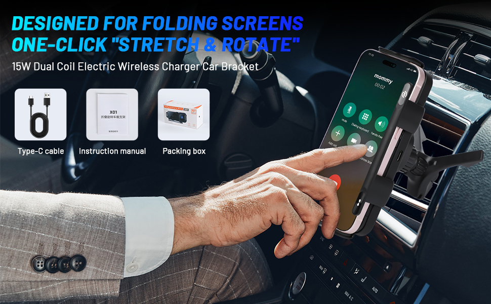 Air Vent Phone Holders for Your Car, Hands Free Universal Cell Phone Car Mount for All Smartphones 