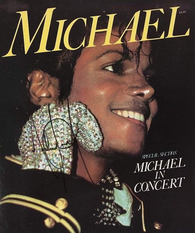 MICHAEL JACKSON Signed 'In Concert' Photo Poster paintinggraph - Pop Singer Vocalist - preprint