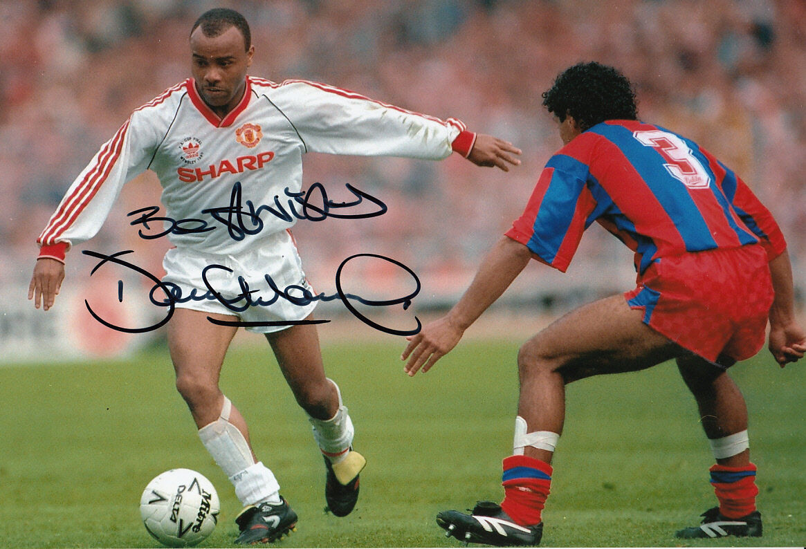 Manchester United Hand Signed Danny Wallace Photo Poster painting 12x8 5.