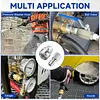 3/8 Inch Power Washer Quick Connect Kit Stainless Steel Adapter Set Power Washer Adapter Fittings Female/Male NPT Thread 12 Pcs 5000 PSI