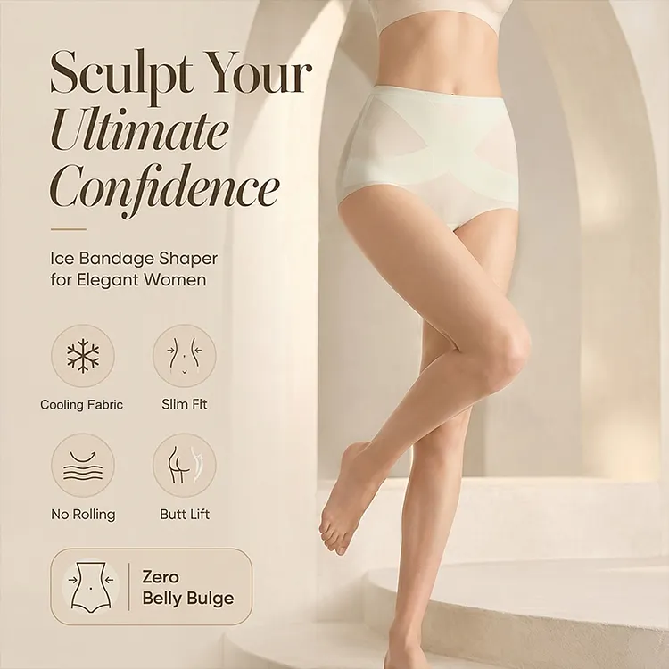 Slip da Donna Senza Cuciture con Controllo Addominale ed Effetto Rinfrescante