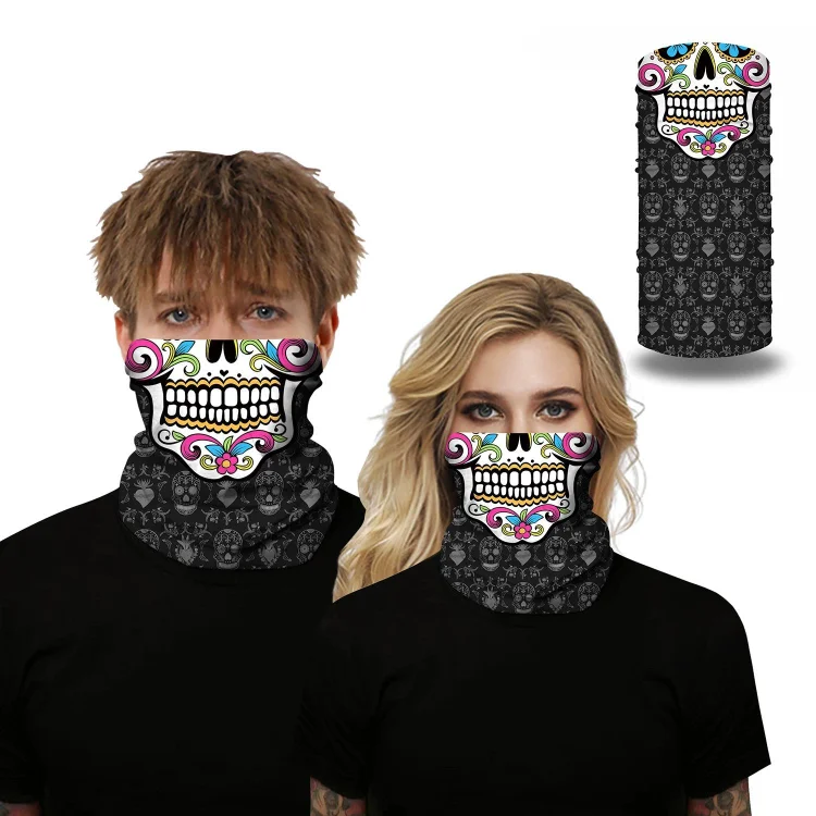 Halloween Skull Bandana (Half Face Mask)