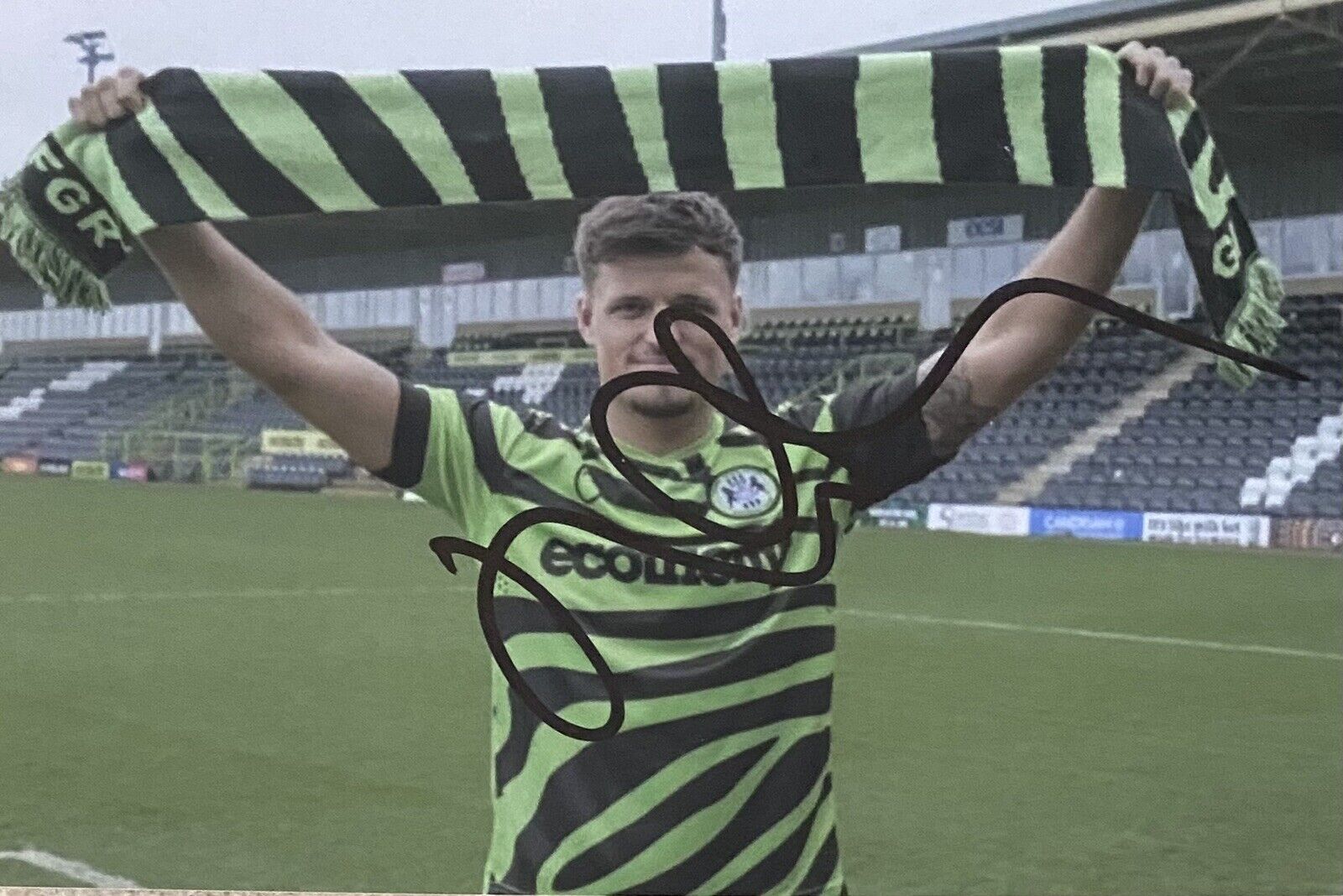 Josh March Genuine Hand Signed Forest Green Rovers 6X4 Photo Poster painting