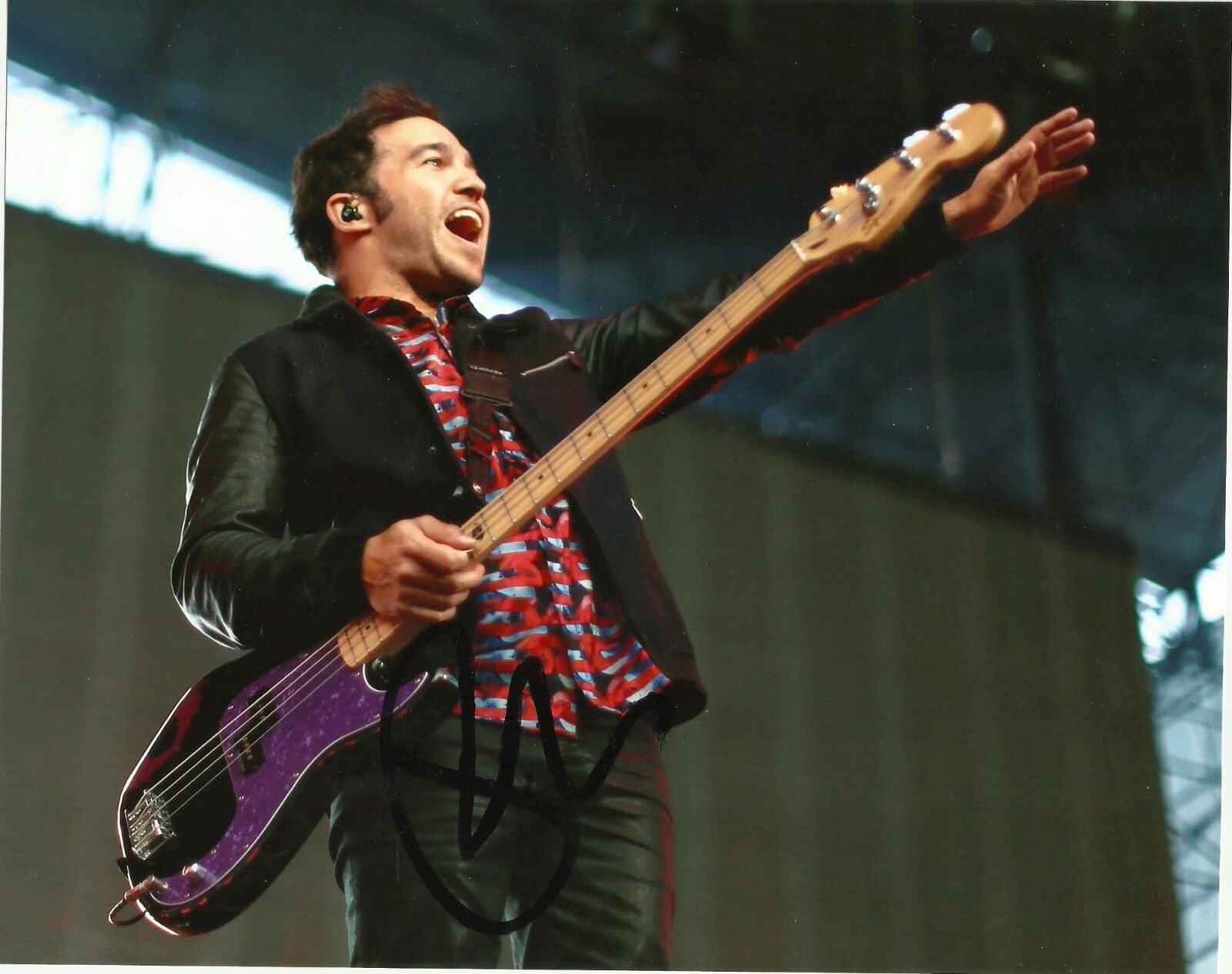 Fall Out Boy PETE WENTZ Signed 8x10