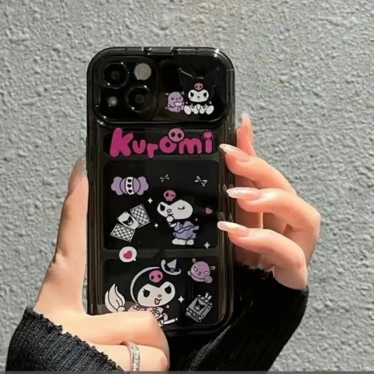 Sanrio Cinnamoroll with stand Pachacco makeup mirror Phone Cases For iPhone  14 13 12 11 Pro Max XR XS MAX 8 X 7 Back Cover 