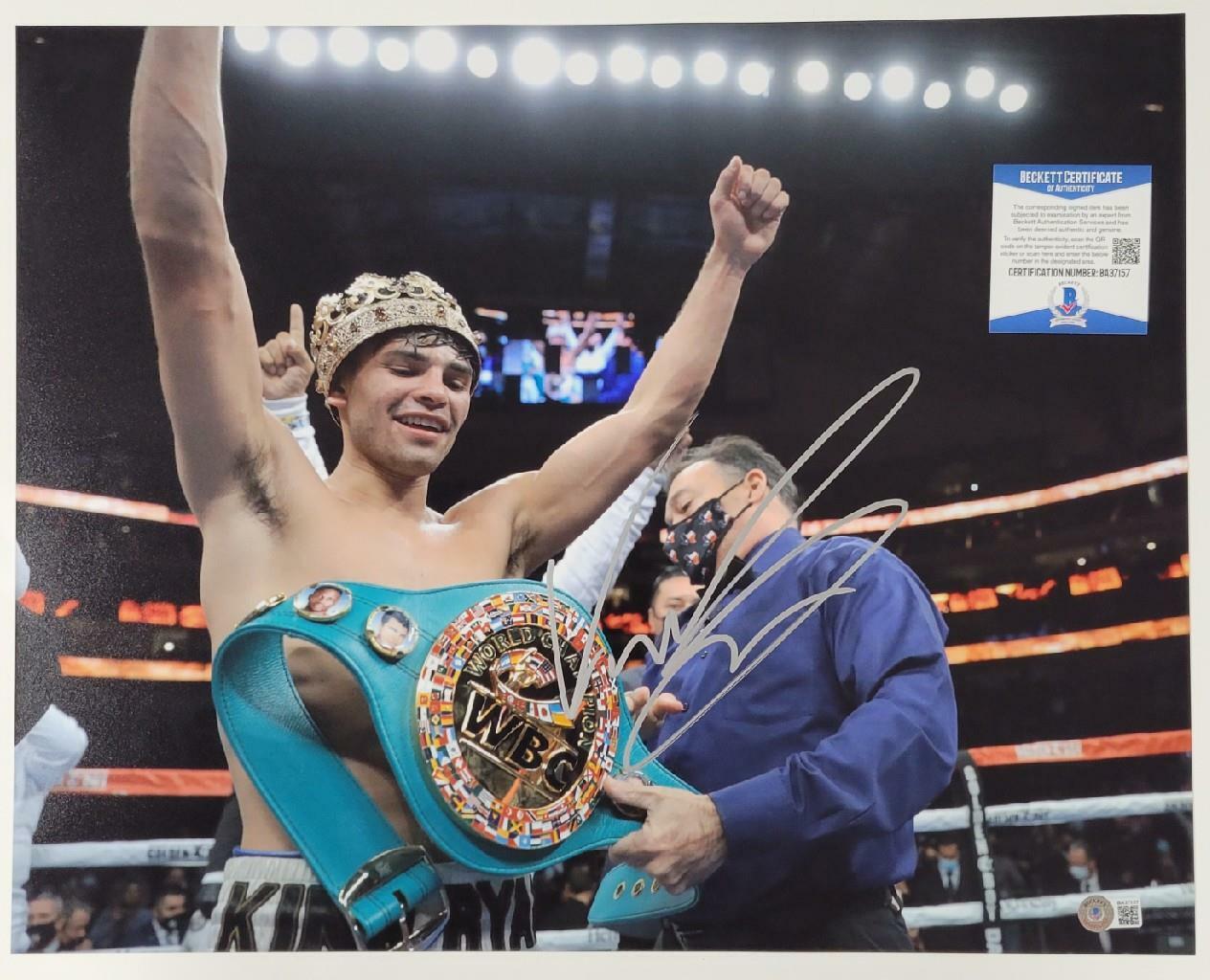 Kingry Ryan Garcia signed 16x20 Photo Poster painting Boxing Autograph (B) ~ Beckett BAS COA