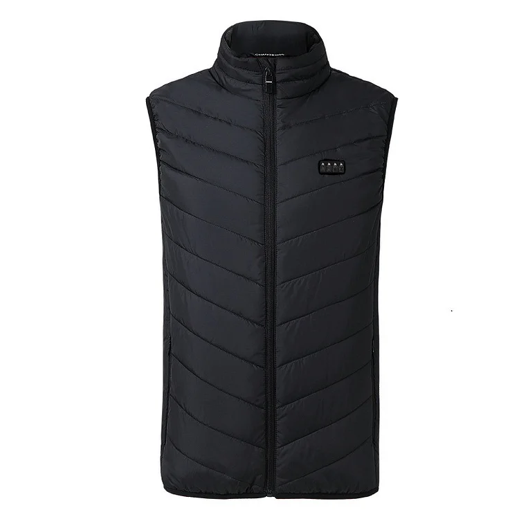 17PCS Heated Jacket Fashion Men Women Coat Intelligent USB Electric Heating Thermal Warm Clothes Winter Heated Vest