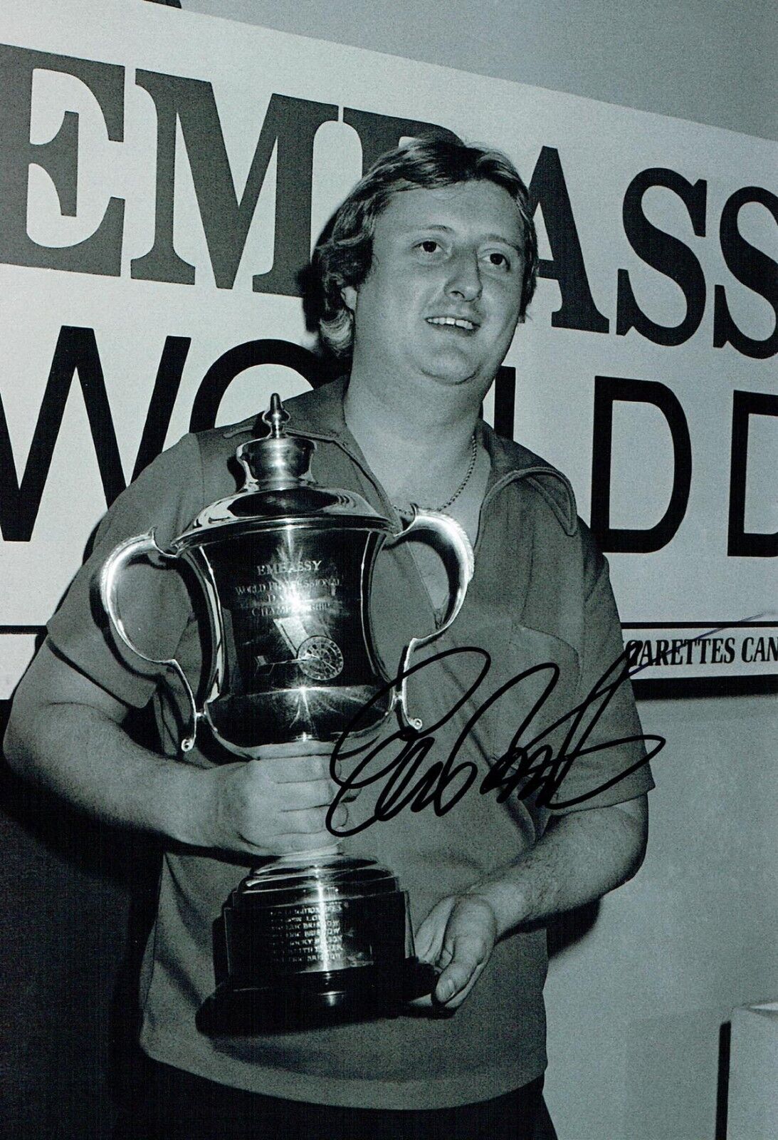 Eric BRISTOW SIGNED Autograph Darts Legend 12x8 Photo Poster painting 1 AFTAL Crafty Cockney