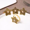 Vintage Golden Star Catering Napkin Ring