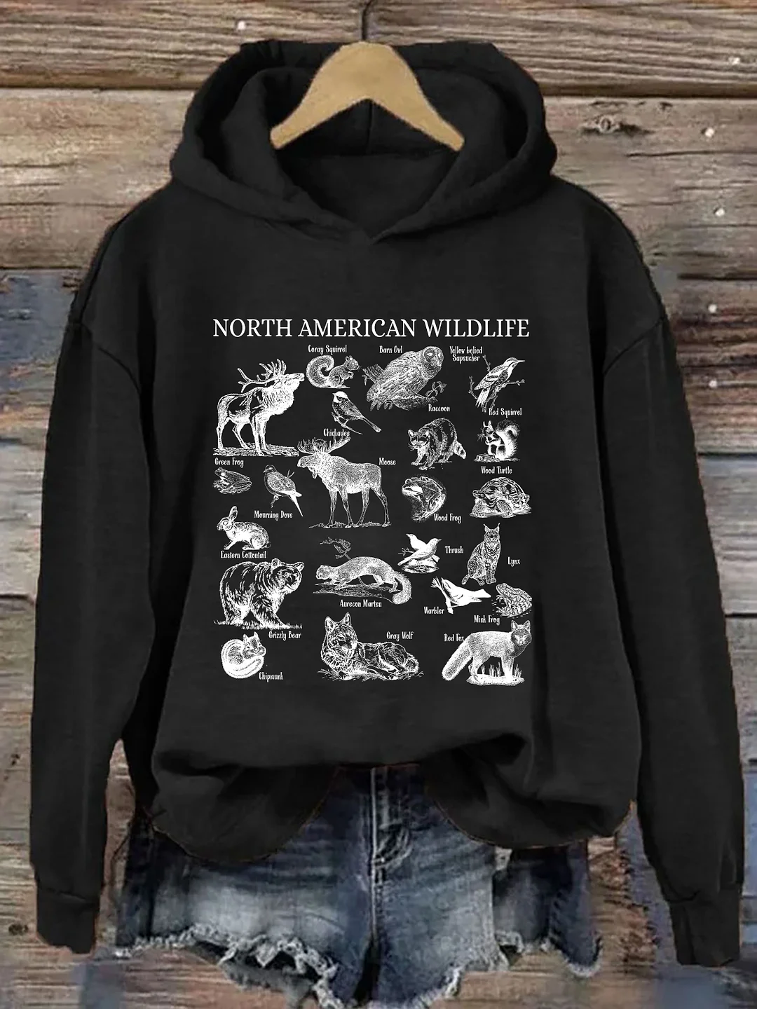 North American Wildlife Hoodie