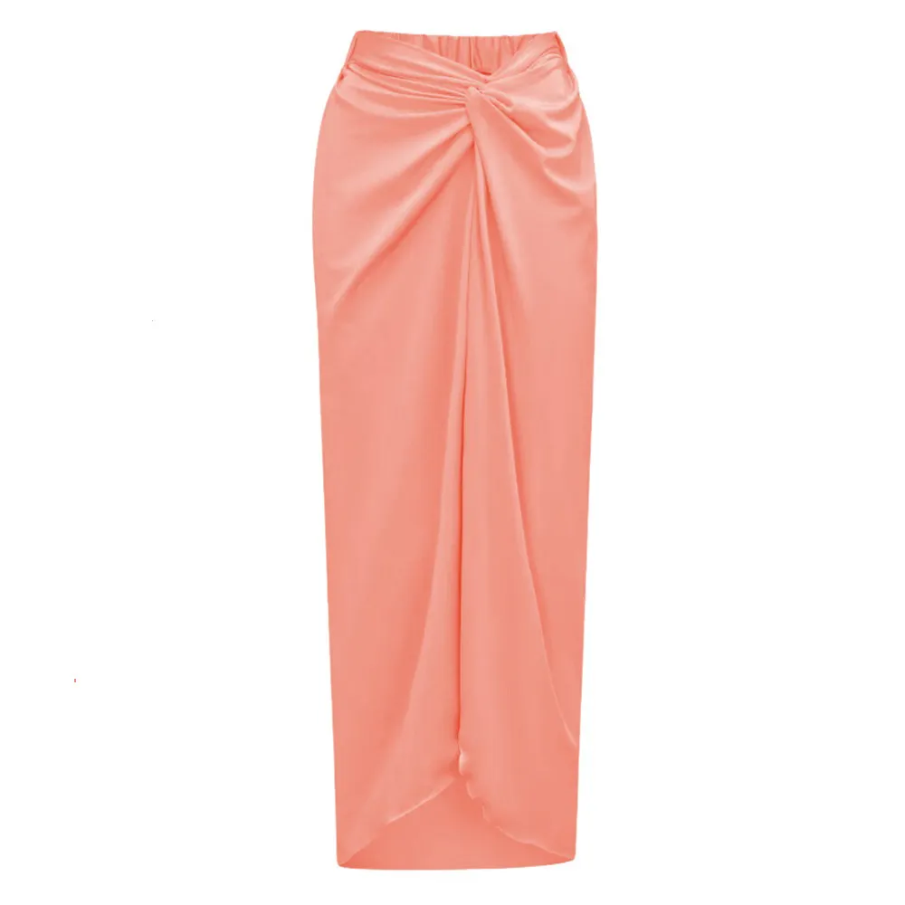 Churchf Solid Color Slings With Breast-Wear Three-Dimensional Flower Sleeves In A Row Swimsuit Women's 2025 New Swimwear