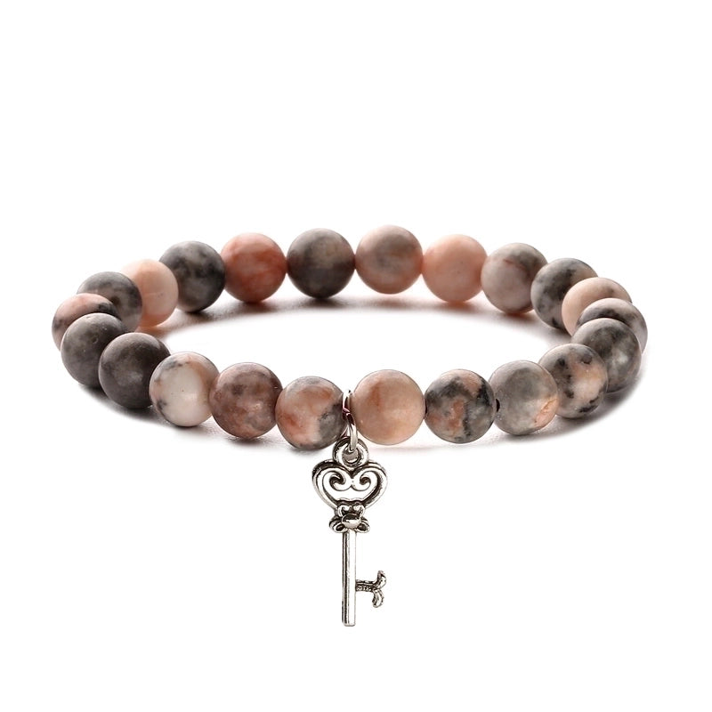 Retro Multicolor Natural Stone Beaded Bracelets