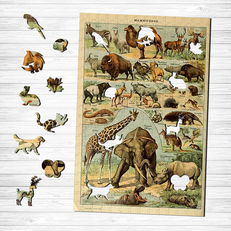 Ericpuzzle™ Ericpuzzle™Mammals Wooden Puzzle