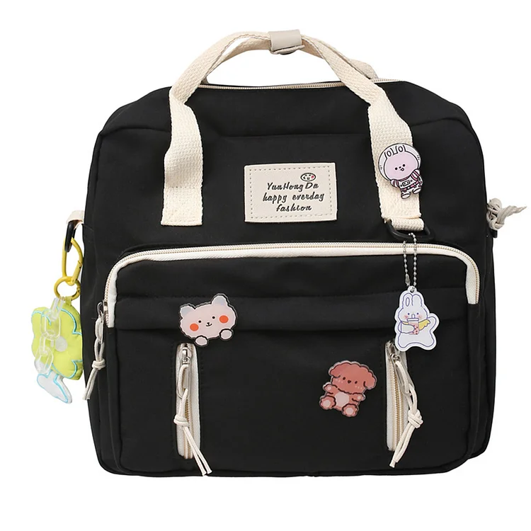 Nylon Backpacks Fashion Cute Casual Rucksack Zippers Shopping Bag Women Gift-Annaletters