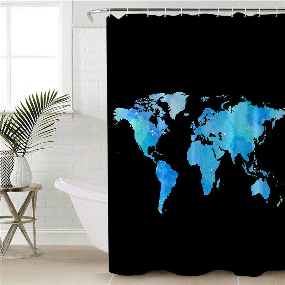 

Word Map - Print Shower Curtain, 180*180cm, 501 Original