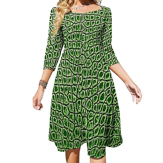 green crocodile print dress Off Shoulder Sky Blue Prom Dress with Beading