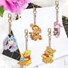 5pcs DIY Winnie the Pooh Diamond Painting Double-Sided Keychains