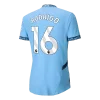 RODRIGO #16 Manchester City Home Authentic Soccer Jersey 2024/25