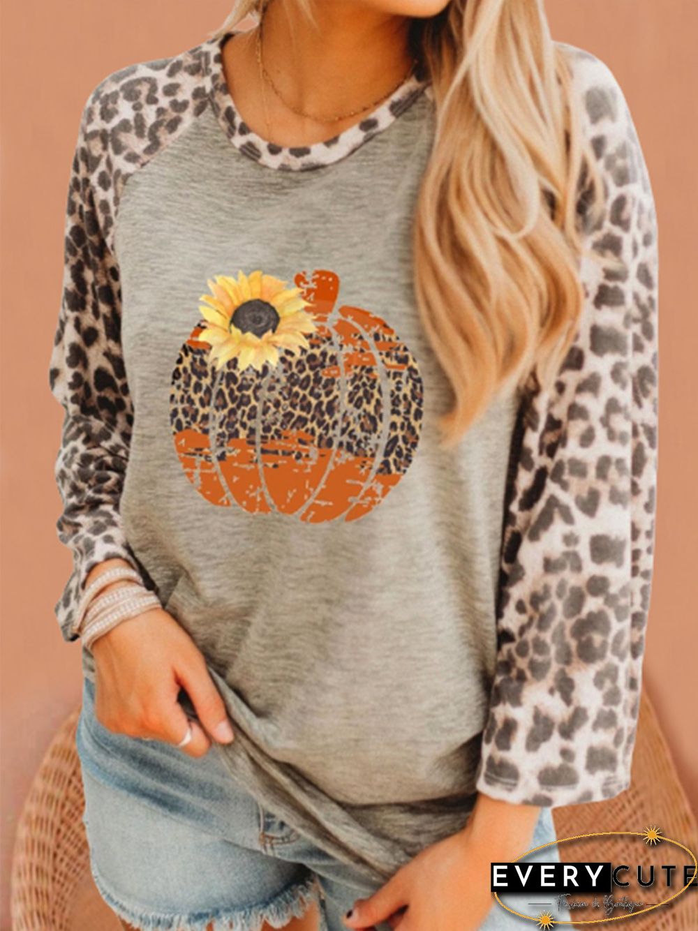 Women Casual Halloween Autumn Lightweight Micro-Elasticity Daily Jersey Best Sell H-Line T-shirt