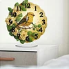 Acrylic Special Shape Flower Bird Diamond Painting Art Clock Ornaments Kit