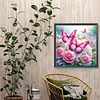 Diamond Painting - Full Round Drill - Butterfly Flower(Canvas|30*30cm)