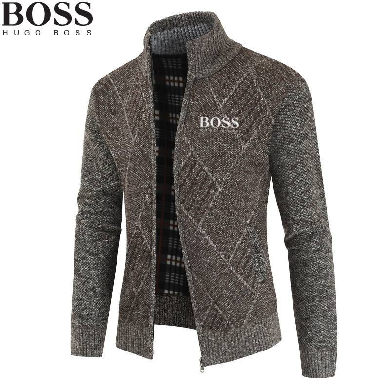 męska kurtka casual sweter