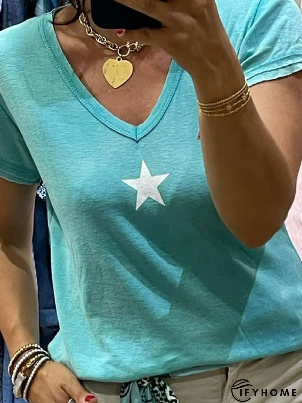 Casual Cotton Short Sleeve Tops | IFYHOME