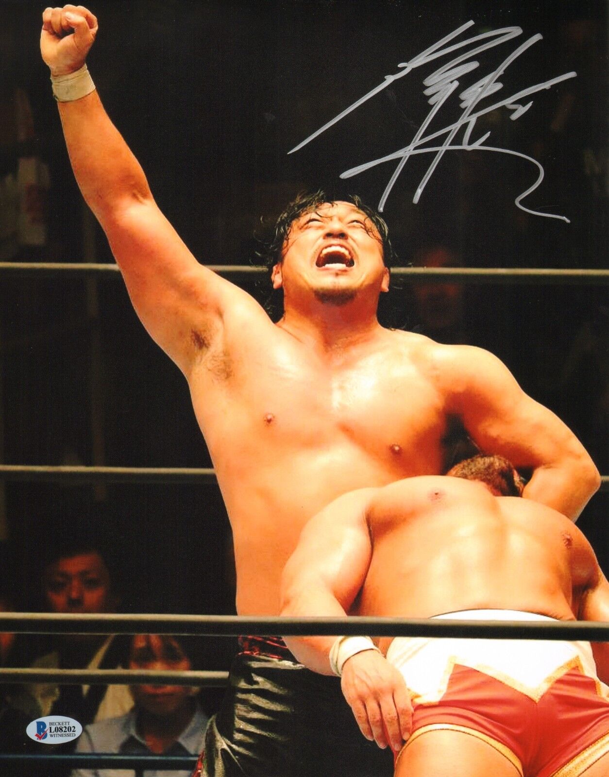 Hirooki Goto Signed 11x14 Photo Poster painting BAS Beckett COA New Japan Pro Wrestling Auto'd 6