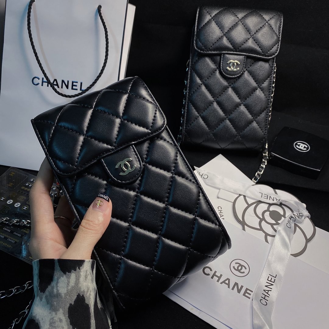 Chanel Luxury Genuine Leather Crossbody Phone Bag Elegant Tote Bag