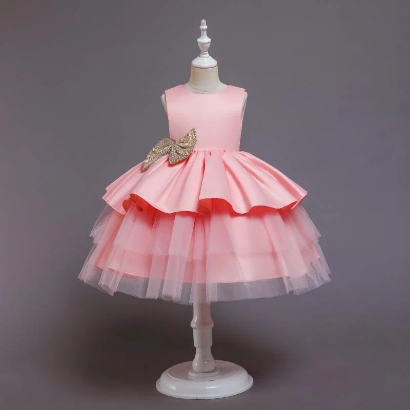 Elegant Baby Girls Dress Infat Girls Christening Ball Gown Kids Dresses for Girls Formal Party Princess Costume Size 0-8 Years