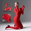 Bodystocking Long Sleeve Full Body Bodysuit Includes Five Finger Glove Body Stockings Velvet 120D Jumpsuit