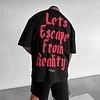 Unisex Casual Lets Escape T-shirt by Inlyline