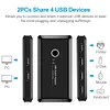 2x4 USB 2.0 Switcher 2 PCs Sharing 4 USB Devices for Keyboard Mouse Printer