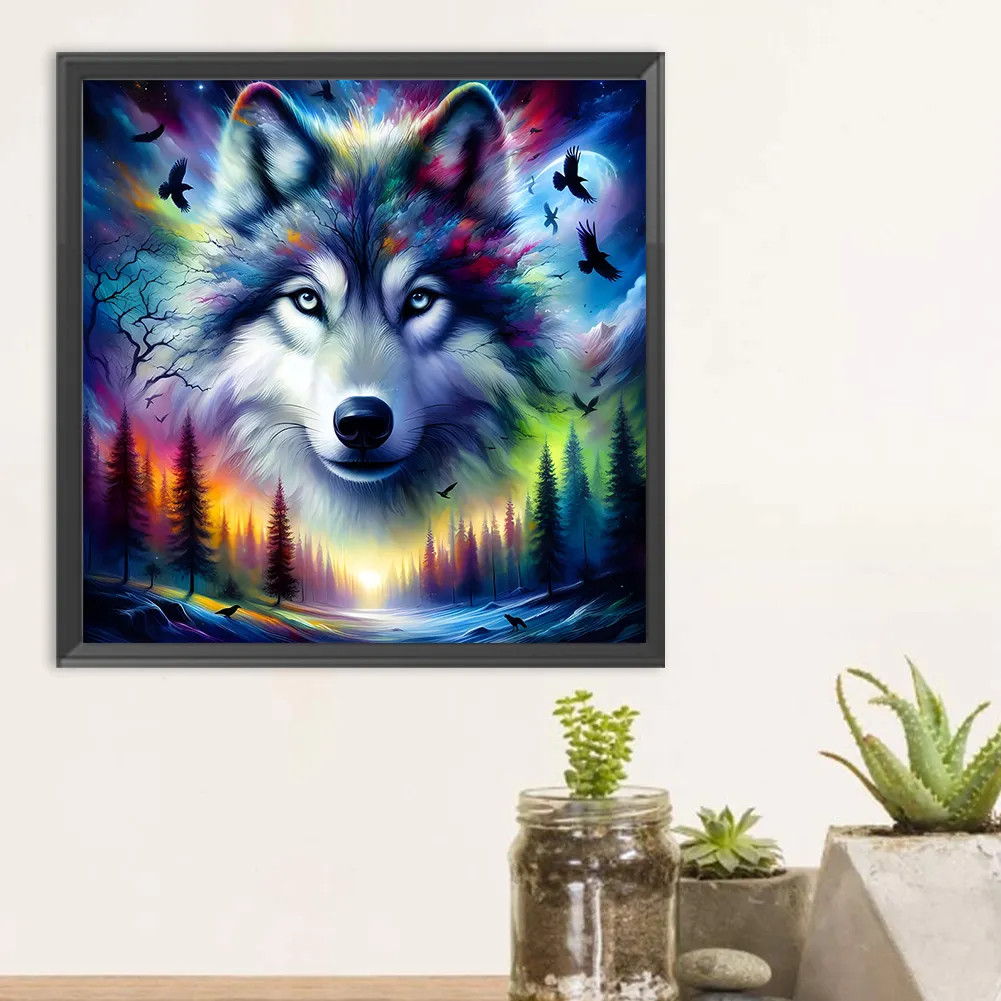 Diamond Painting - Full Round Drill - Wolf(Canvas|30*30cm)
