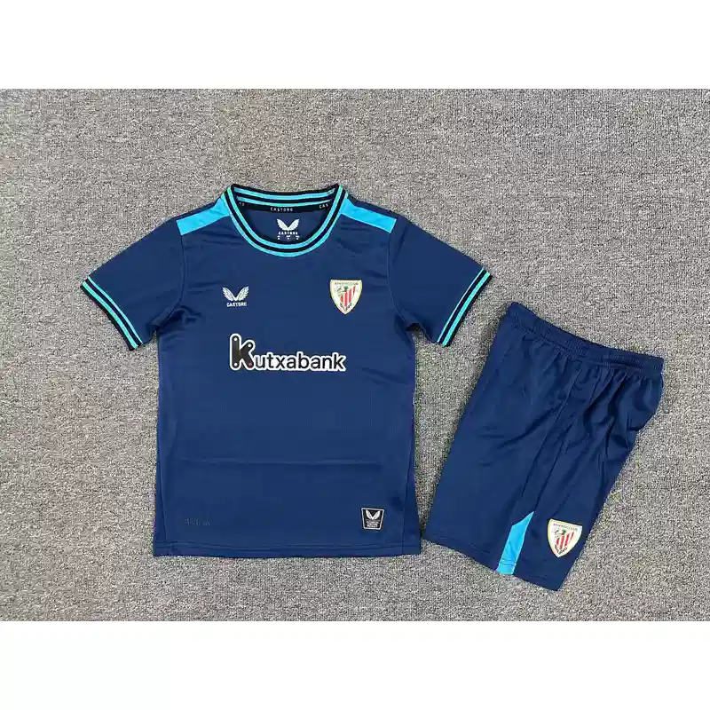 25/26 Kids Athletic Bilbao Soccer Jersey Away