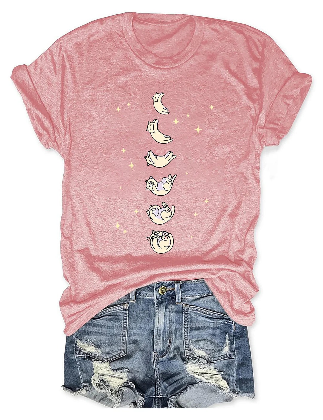 Cat Moon Phase T-shirt