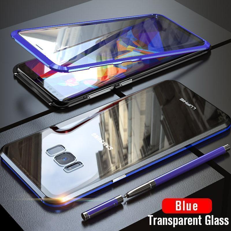 Upgraded Two Side Tempered Glass Magnetic Adsorption Phone Case for Samsung S8 S8 Plus Note 8
