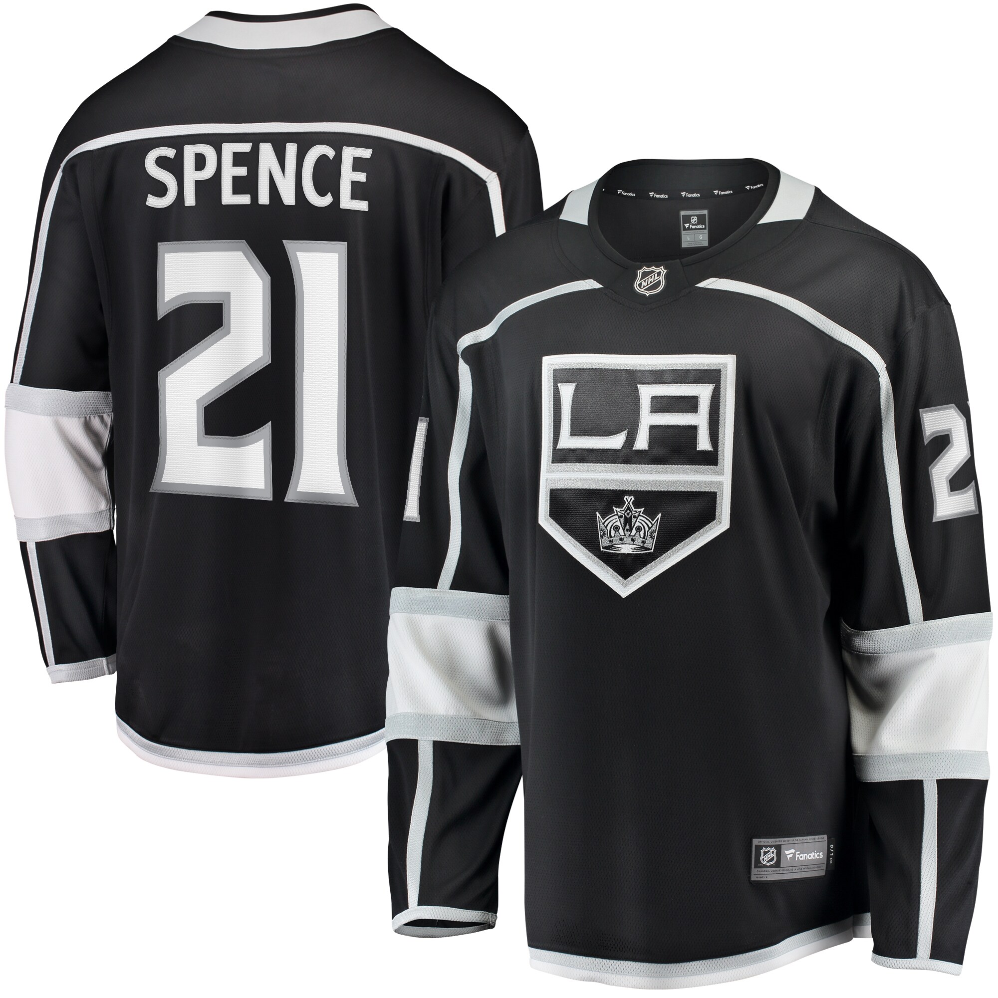Jordan Spence Los Angeles Kings Fanatics Home Premier Breakaway   Jersey – Black mysite
