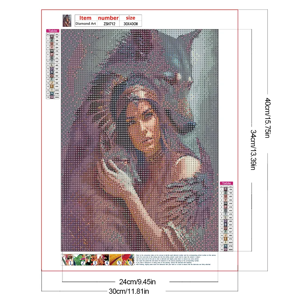 Diamond Painting - Full Round Drill - Woman(Canvas|30*40cm)