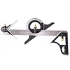 Stainless steel ruler with 3 aluminum parts Multi-function combination ruler Precision angle measuring instrument