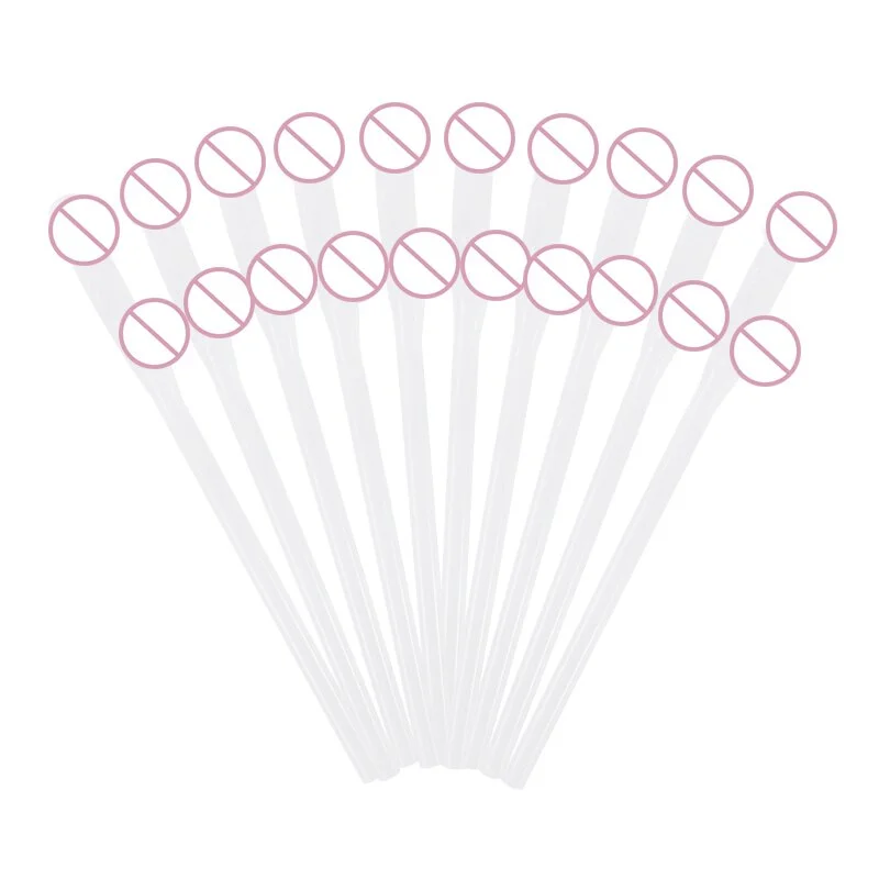 10pcs Drinking Penis Straws Bridal Shower Sexy Hen Night Bachelorette Party Decoration Nude Penis Straw Toy Bar Wedding Supplies