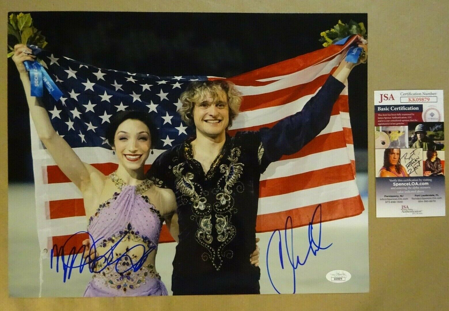 Autographed CHARLIE WHITE MERYL DAVIS Signed USA Ice Dance 11x14