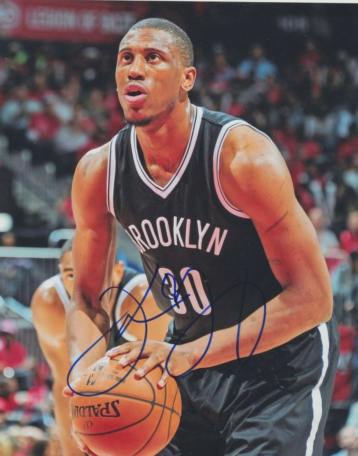 Thaddeus Young autographed 8x10 Brooklyn NetsC489