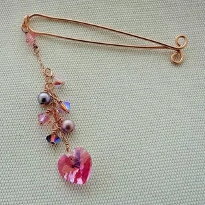 pornhint Pornhint Rose Gold Clit Clamp, Non Piercing Clitoral Jewelry, VCH Piercing, Sexy Jewelry Rose Gold, Pearl Clit Jewelry, Rose Gold Heart Clit Jewelry